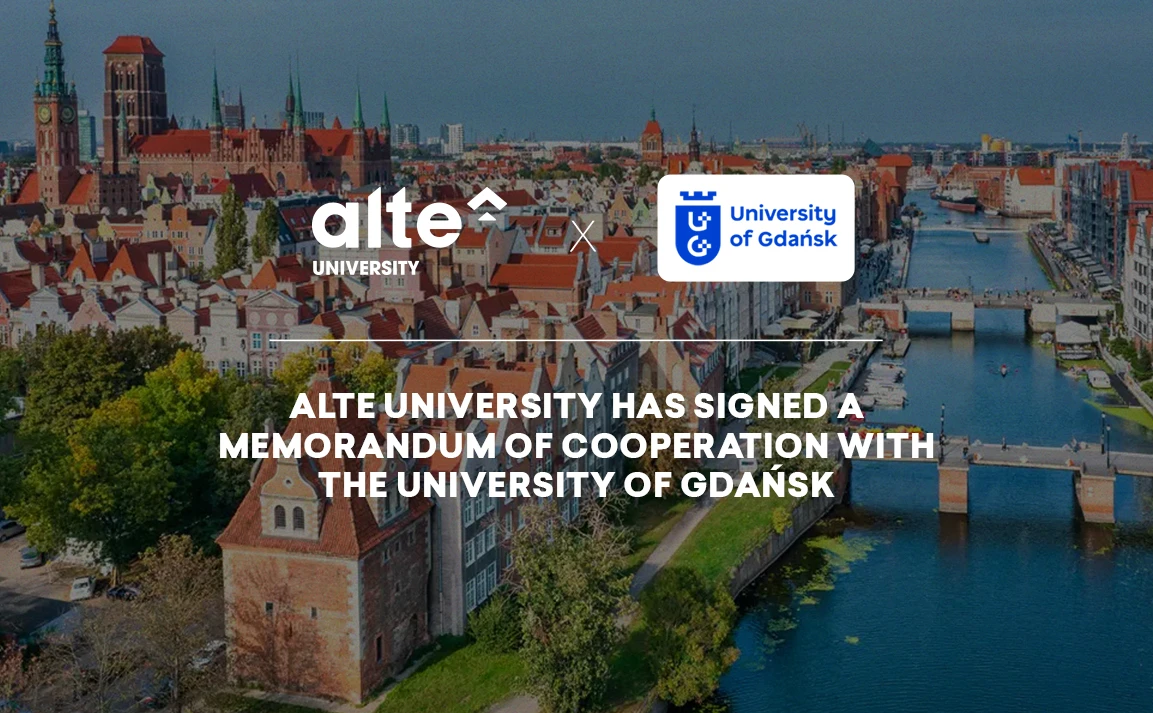 Alte University has signed a memorandum of cooperation with The University of Gdańsk